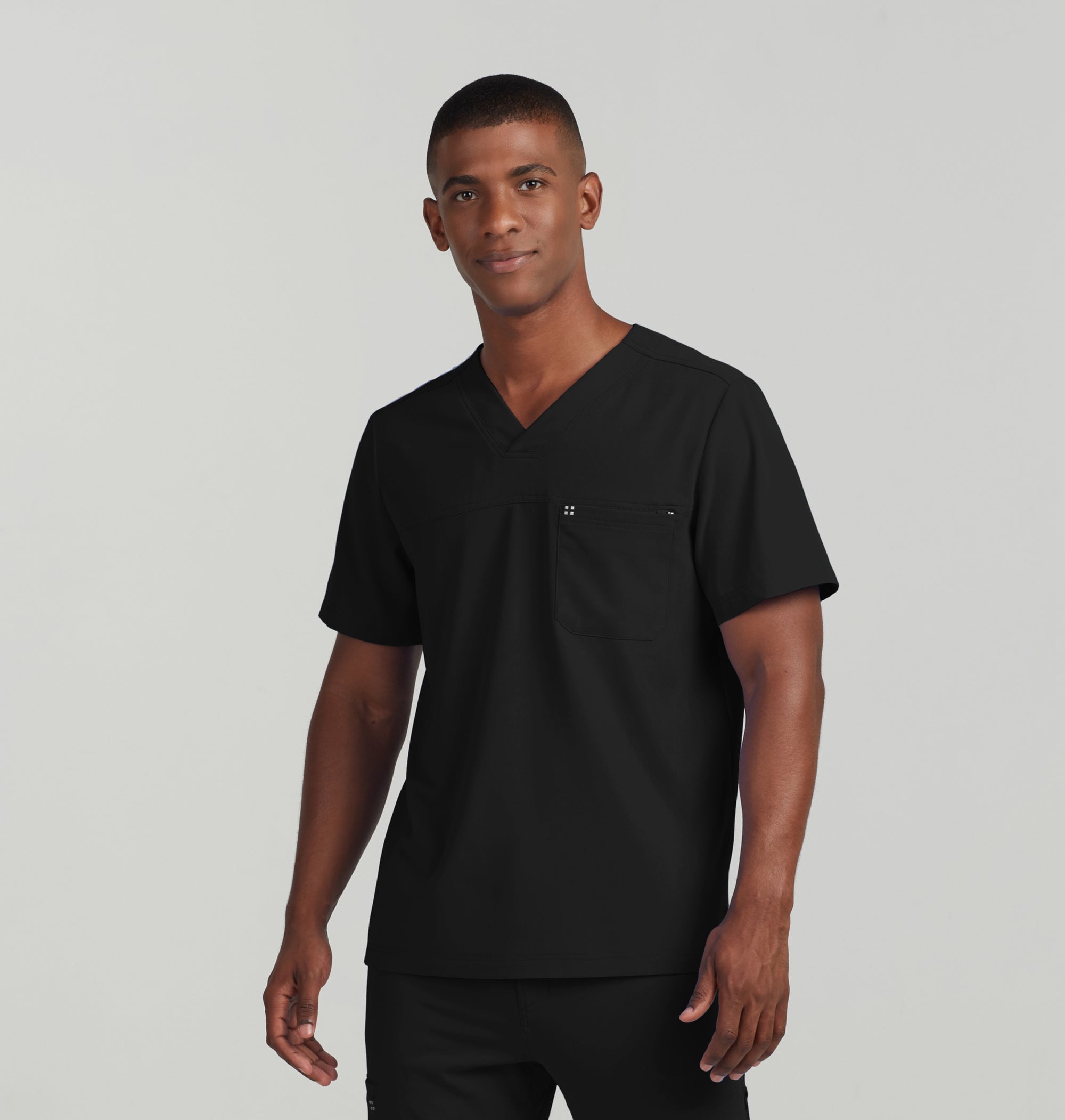 white-cross-crft-men-v-nck-top-BLACK
