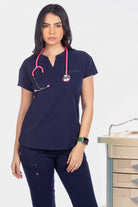 white-cross-v-tess-women-top-وايت-كروس-فيتيس-قميص-نسائي-NAVY