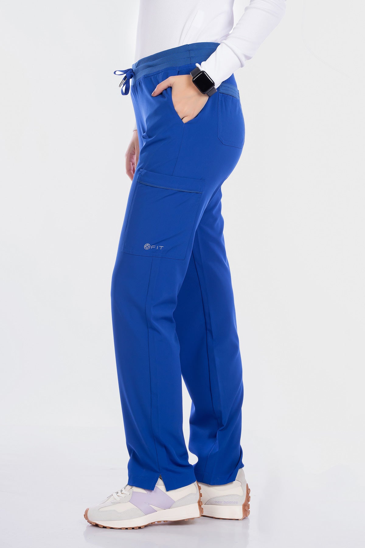white-cross-fit-scrubs-female-ROYAL
