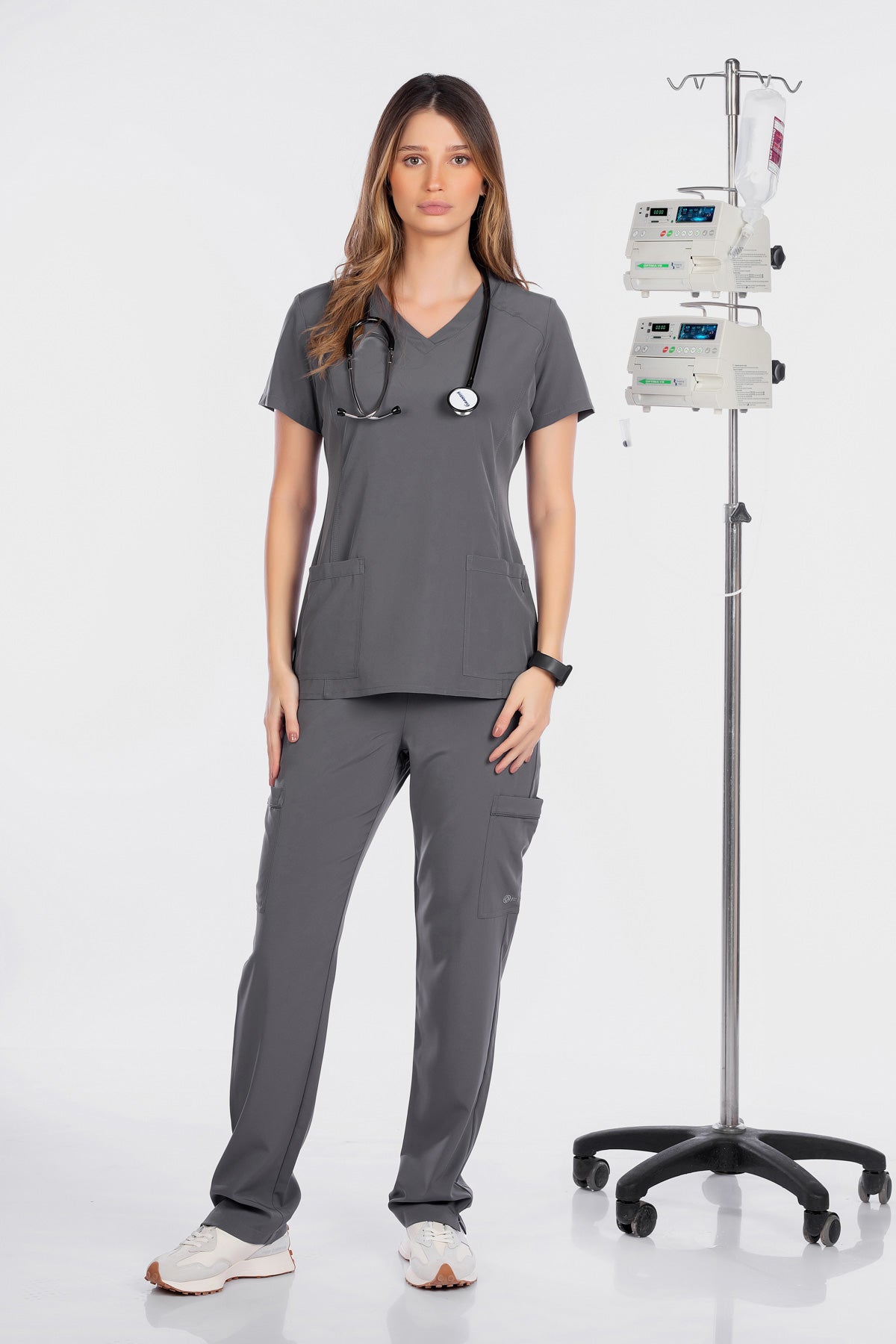 white-cross-fit-scrubs-female1-SURGICAL GREEN
