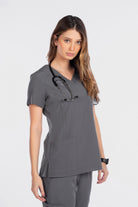 white-cross-fit-scrubs-female1-SURGICAL GREEN