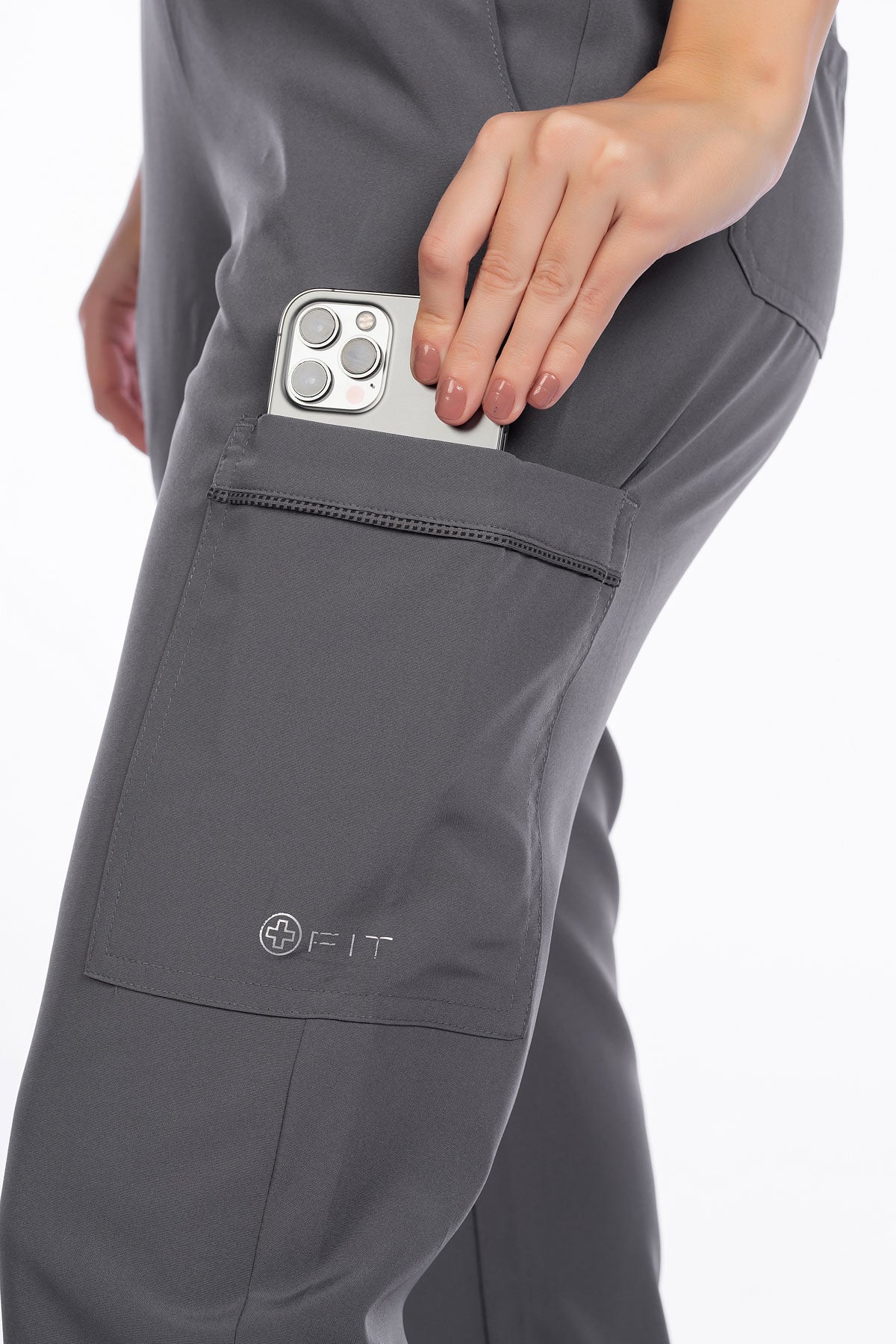 white-cross-fit-scrubs-female-SURGICAL GREEN