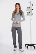 white-cross-v-tess-women-top-وايت-كروس-فيتيس-قميص-نسائي-2-GRAY