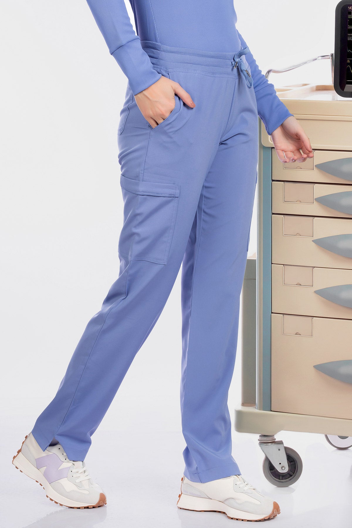 white-cross-fit-scrubs-female-BABY BLUE