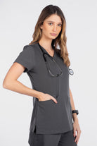 white-cross-craft-women-top-PEWTER