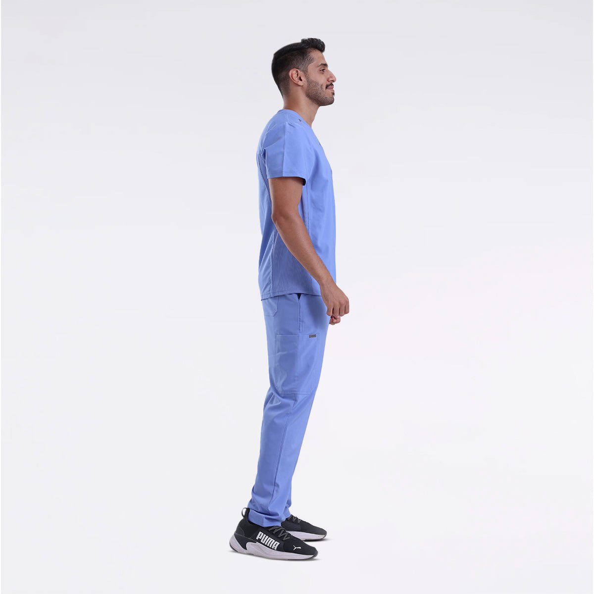 landau-forward-men-v- Scrub Top - سكراب طبي رجالي -CIELBLUE
