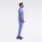 landau-forward-men-v- Scrub Top - سكراب طبي رجالي -CIELBLUE