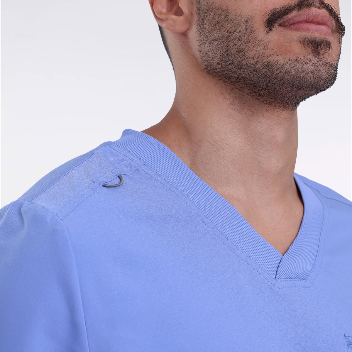 landau-forward-men-v- Scrub Top - سكراب طبي رجالي -CIELBLUE
