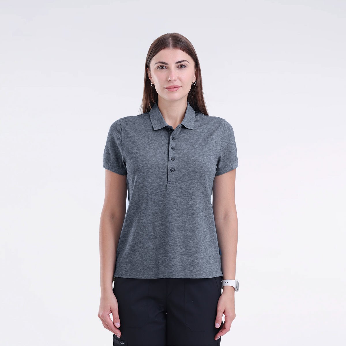 STEEL female polo from medelita