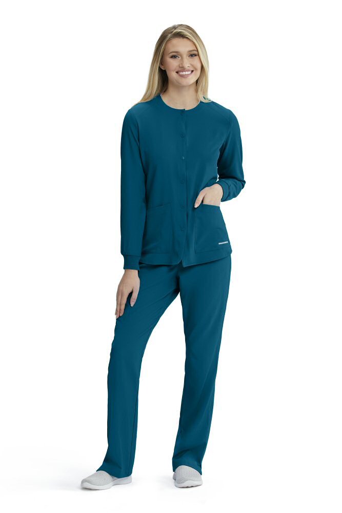 SKECHERS STABILITY 2-POCKET SNAP-FRONT SCRUB WOMEN JACKET SK401
