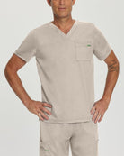 LANDAU PROFLEX MEN V-NECK TOP - Drs Lounge