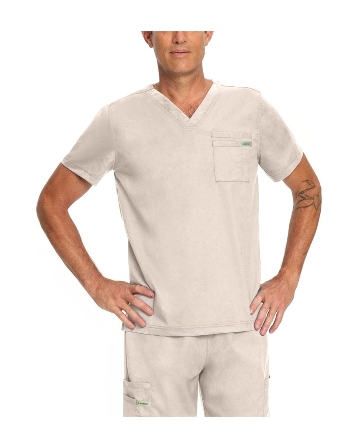 LANDAU PROFLEX MEN V-NECK TOP - Drs Lounge