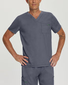 LANDAU PROFLEX MEN V-NECK TOP - Drs Lounge