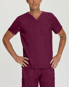 LANDAU PROFLEX MEN V-NECK TOP - Drs Lounge