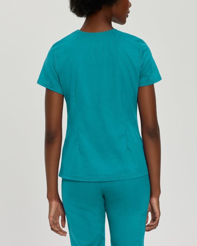LANDAU PROFLEX WOMEN V NCK TOP - Drs Lounge