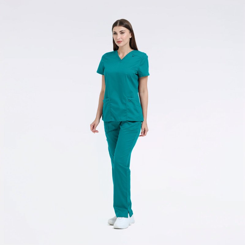 LANDAU PROFLEX WOMEN V NCK TOP - Drs Lounge