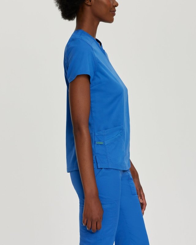 LANDAU PROFLEX WOMEN V NCK TOP - Drs Lounge