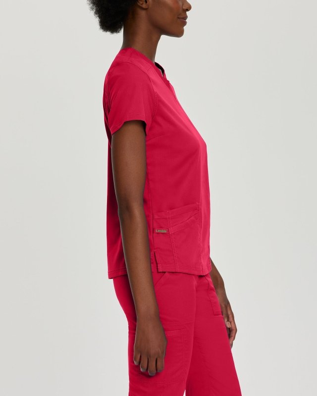 LANDAU PROFLEX WOMEN V NCK TOP - Drs Lounge