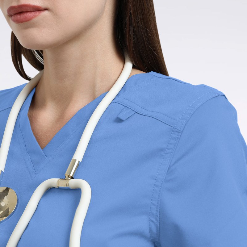 LANDAU PROFLEX WOMEN V NCK TOP - Drs Lounge