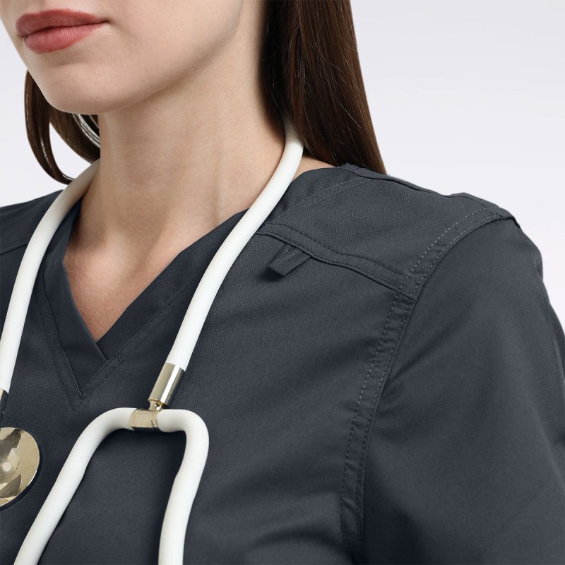 LANDAU PROFLEX WOMEN V NCK TOP - Drs Lounge