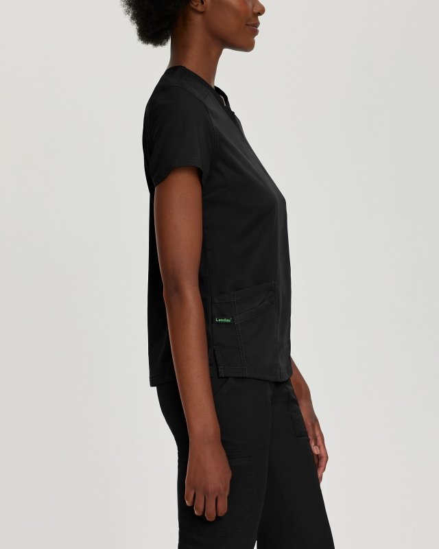 LANDAU PROFLEX WOMEN V NCK TOP - Drs Lounge