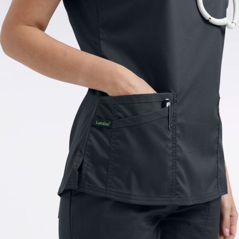 LANDAU PROFLEX WOMEN V NCK TOP - Drs Lounge