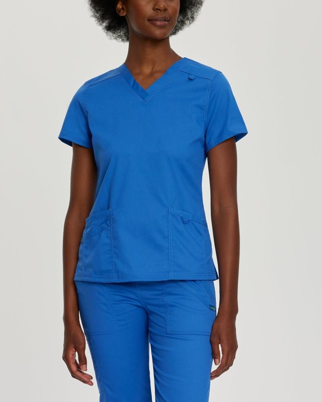LANDAU PROFLEX WOMEN V NCK TOP - Drs Lounge