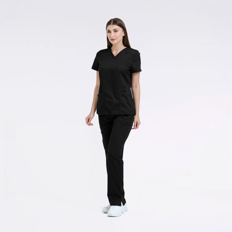 LANDAU PROFLEX WOMEN V NCK TOP - Drs Lounge