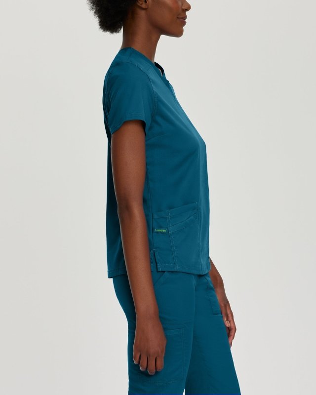 LANDAU PROFLEX WOMEN V NCK TOP - Drs Lounge