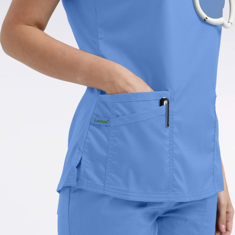 LANDAU PROFLEX WOMEN V NCK TOP - Drs Lounge