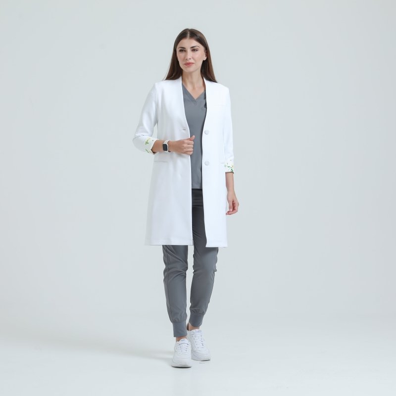 Plantica No - Collar Female Labcoat - Drs Lounge