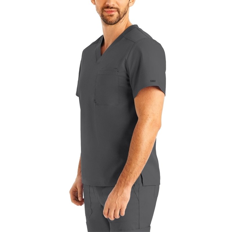 ProFlex Men's 2 - Pocket V - Neck Top - Drs Lounge
