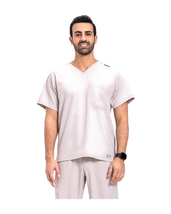 SKECHERS STRUCTURE 1-POCKET V-NECK MEN SCRUB TOP SK0112
