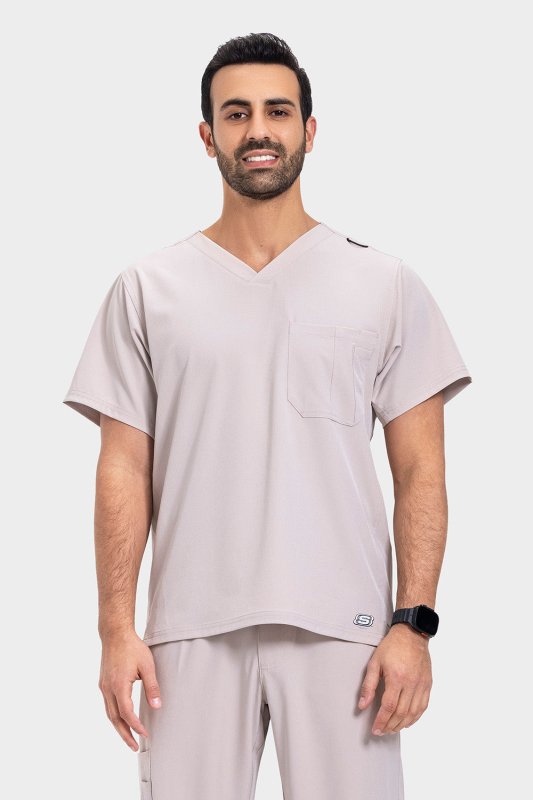 SKECHERS STRUCTURE 1-POCKET V-NECK MEN SCRUB TOP SK0112