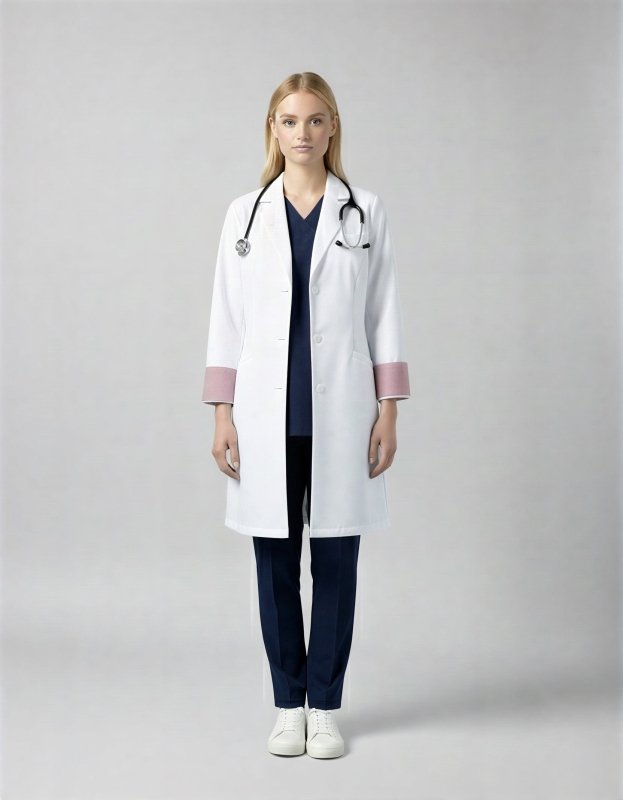 Womens Tailored lab coat